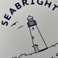 Seabright Beach, Santa Cruz, CA poster featuring Walton Lighthouse